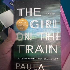 The Girl on the Train by Paula Hawkins - Green & Blue Cover